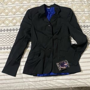 Equestrian show coat. Hunt coat. Authentic riding jacket. Black. NWT.